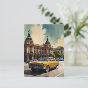 Cartão Postal arte em aquarela de Buenos Aires