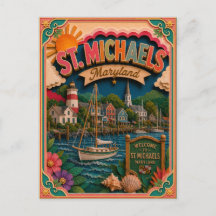 Arte em Papel de St. Michaels Maryland PopCut Esta