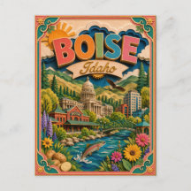 Arte em Papel PopCut Estados Boise Idaho