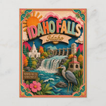 Arte em Papel PopCut Estados Idaho Falls Idaho