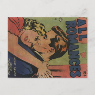 Cartão Postal Arte em quadrinhos de idade ouro - Todos os romanc