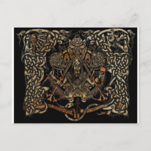 CARTÃO POSTAL ARTE ESCANDINAVA ANTIGA