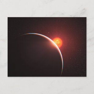 Cartão Postal Arte Espacial Exoplaneta Super-Terra
