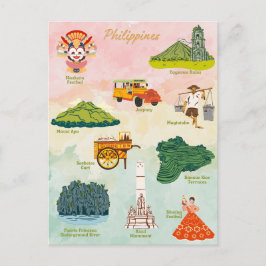 Cartão Postal Arte favorita das Filipinas