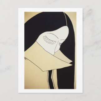 Cartão Postal Arte fina - "Shy & Sultry"