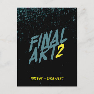 Cartão Postal Arte Final 2 - Paródia de pôster de filme antigo
