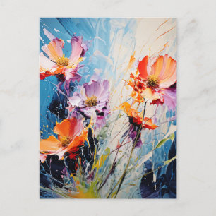 Cartão Postal Arte Floral