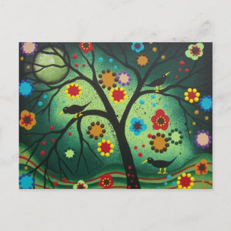 Cartão Postal ARTE FOLCLÓRICA Nunca sozinha POR LORI EVERETT car