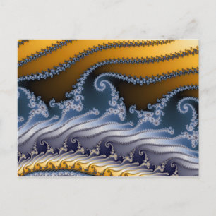 Cartão Postal Arte Fractal do Windswept