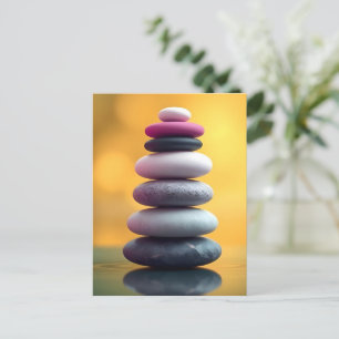Cartão Postal Arte Geométrica Zen Espiritual Equilibrada