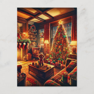 Cartão Postal Arte Gerada pelo Horror de Natal AI
