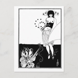 Cartão Postal Arte gótica nouveau Nouveau, gótico preto e branco