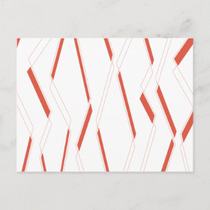 Cartão Postal Arte gráfico abstrato urbano simples moderno