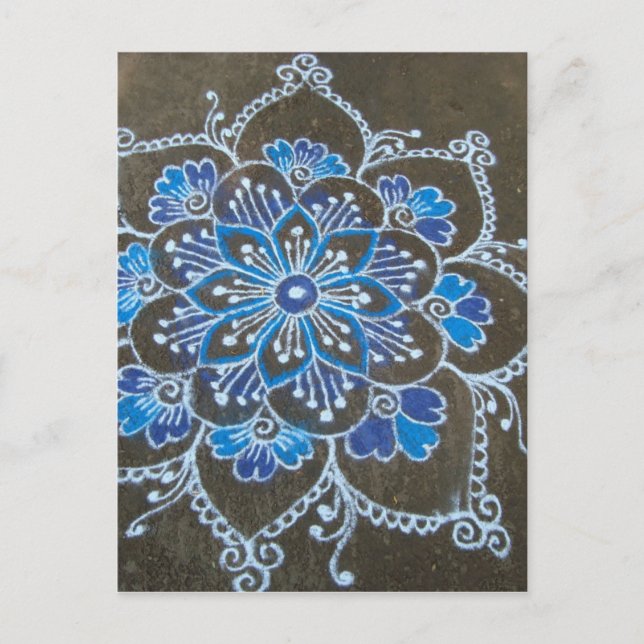 Cartão Postal Arte Hindu (Frente)