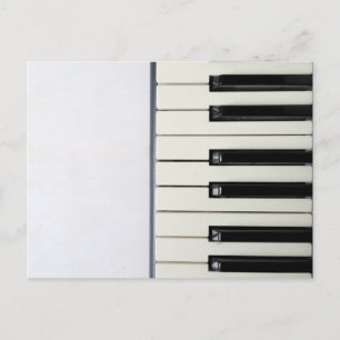 Cartão Postal Arte Incrível de Piano