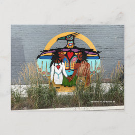 Cartão Postal Arte Indígena do Canadá