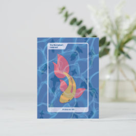 Cartão Postal Arte Inspirado no Tarot do Hierofante Invertido