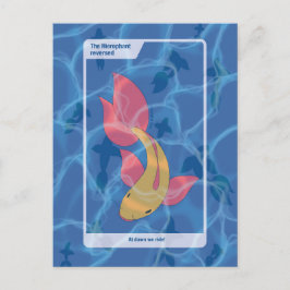 Cartão Postal Arte Inspirado no Tarot do Hierofante Invertido