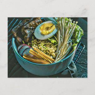 Cartão Postal Arte Japonês Retrô