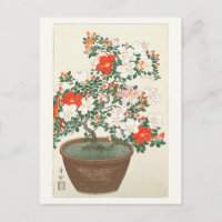 CARTÃO POSTAL: ARTE JAPONESA: OHARA KOSON : AZALEA