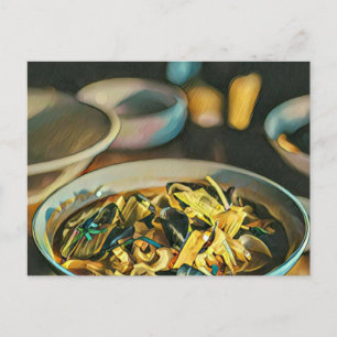 Cartão Postal Arte Japonesa Para Amantes De Comida