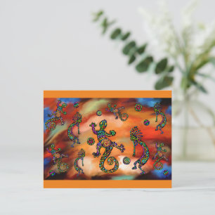 Cartão Postal Arte Kokopelli