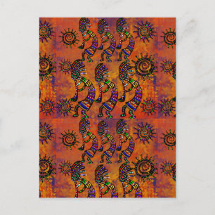 Cartão Postal Arte Kokopelli