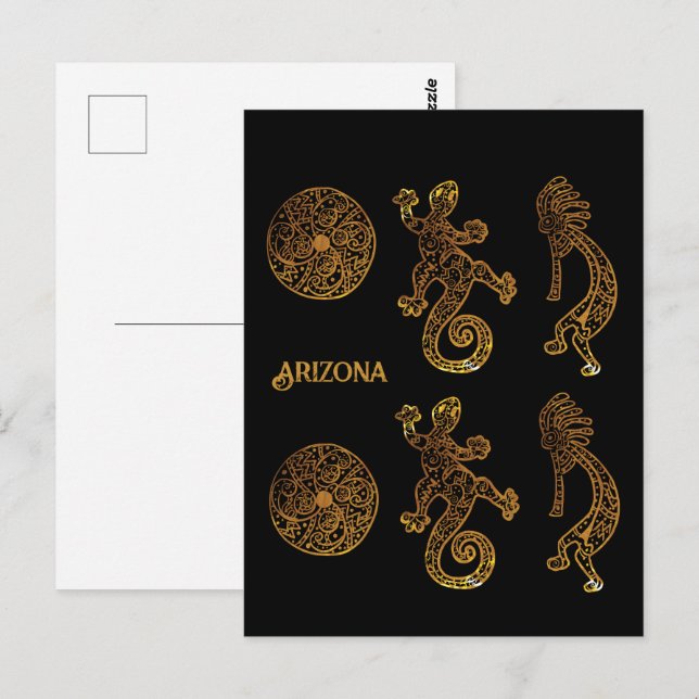 Cartão Postal Arte Kokopelli (Frente/Verso)