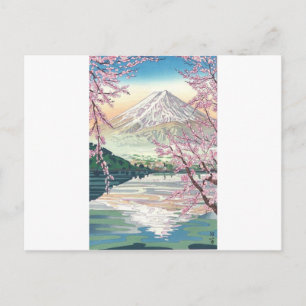 Cartão Postal Arte Legal da Cerejeira da Primavera Japonesa Orie