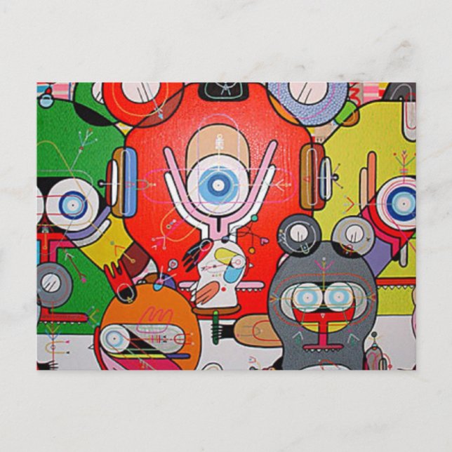 Cartão Postal arte louca (Frente)