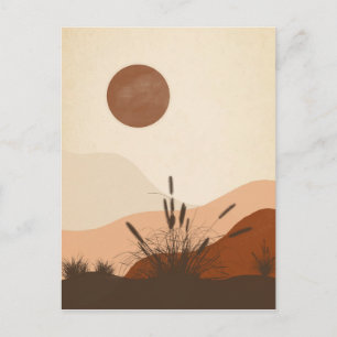 Cartão Postal Arte minimalista, para uma mensagem gentil.