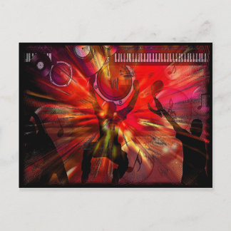 Cartão Postal Arte musical