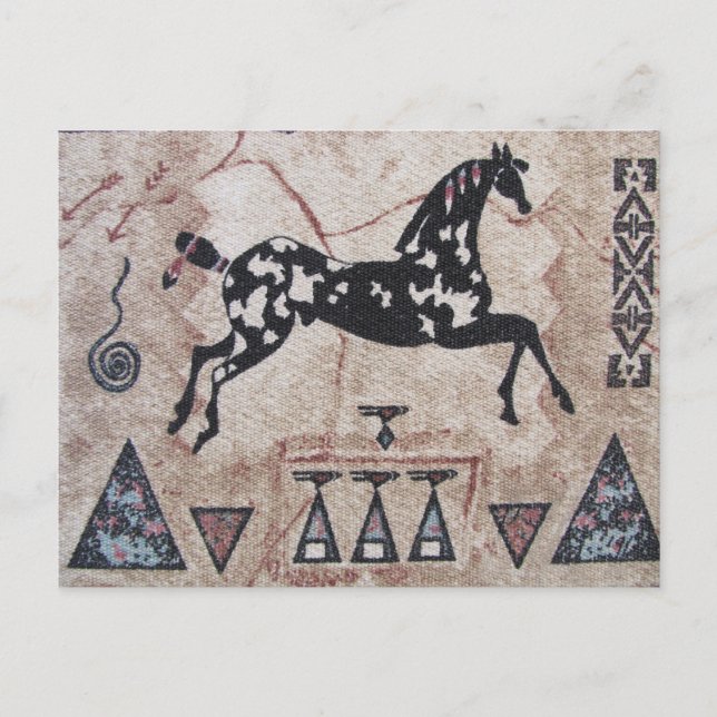 Cartão Postal Arte Nativa Americana (Frente)