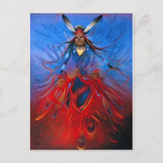Cartão Postal Arte Nativa Americana