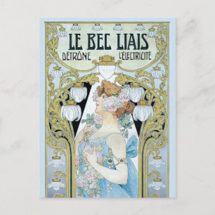 Cartão Postal Arte Nova Antiga Le Bec Liais, Privat Livemont