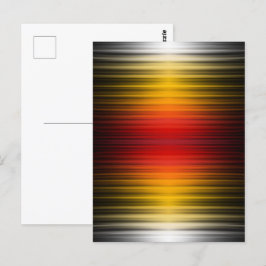 Cartão Postal Arte Padrão de Cores de Campo Plasmático de Reentr