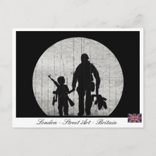 Cartão Postal Arte pela Paz - Londres, Grã-Bretanha