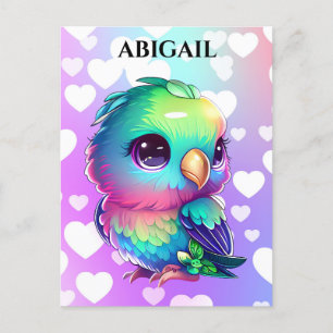 Cartão Postal Arte Pop do Arco-Íris