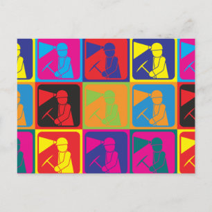 Cartão Postal Arte Pop Mineração