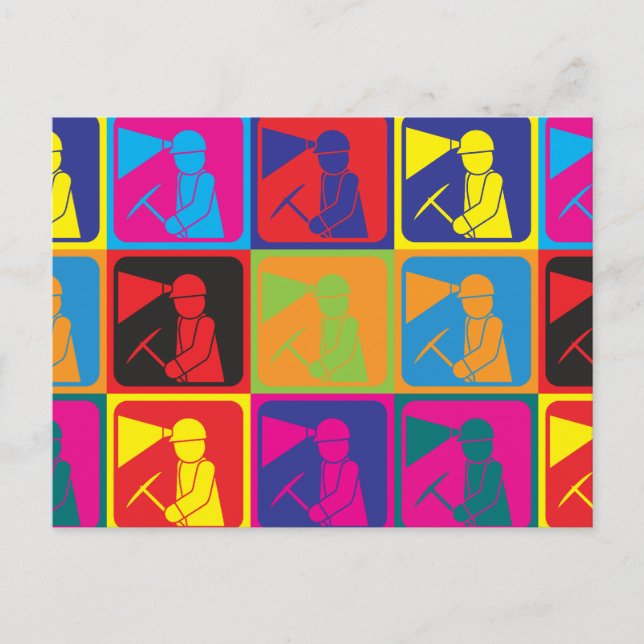 Cartão Postal Arte Pop Mineração (Frente)
