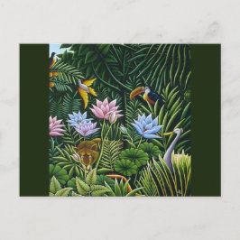 Cartão Postal Arte Popular da Selva por Rousseau