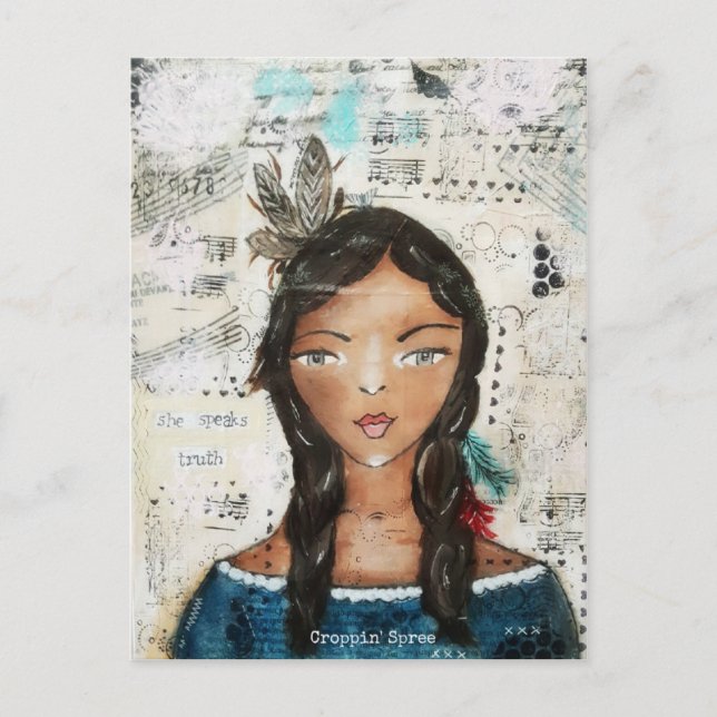 Cartão Postal Arte por Croppin Spree (Frente)