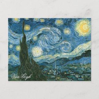 CARTÃO POSTAL ARTE PORTÁTIL: STARRY NIGHT