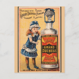 Cartão Postal Arte Publicitária Vintage da Grande Duquesa Vermel