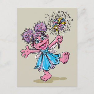 Cartão Postal Arte Retro da Abby Cadabby