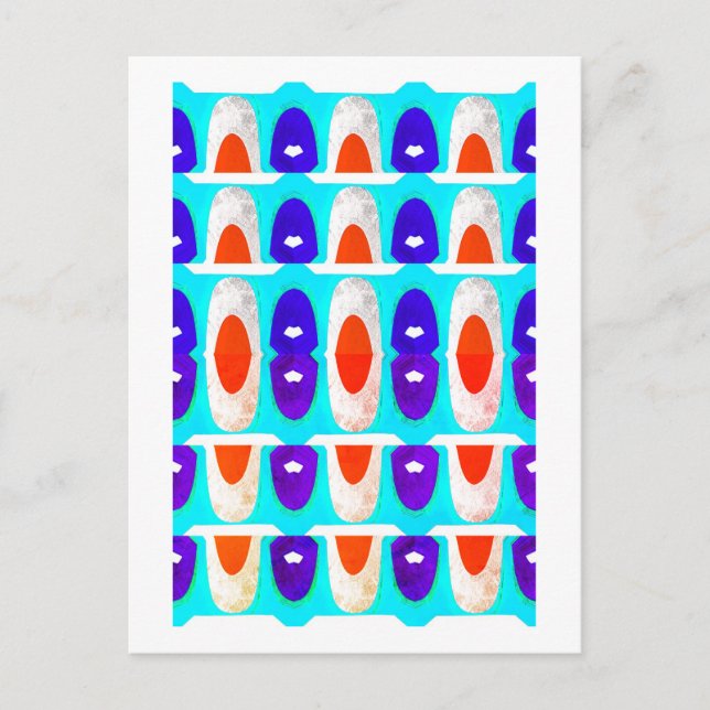 Cartão Postal Arte sobre ícones futuros (Frente)