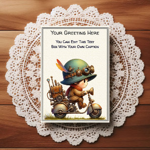 Cartão Postal Arte Steampunk de Sentimento Diariamente Caprichos