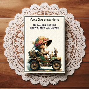 Cartão Postal Arte Steampunk de Sentimento Diário Caprichoso