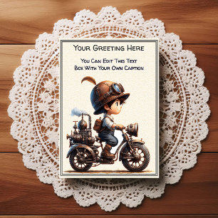 Cartão Postal Arte Steampunk de Sentimento Diário Caprichoso