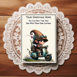 Cartão Postal Arte Steampunk de Sentimento Diário Caprichoso